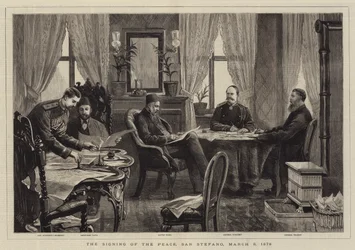 The Signing of the Peace, San Stefano, 3 March 1878
